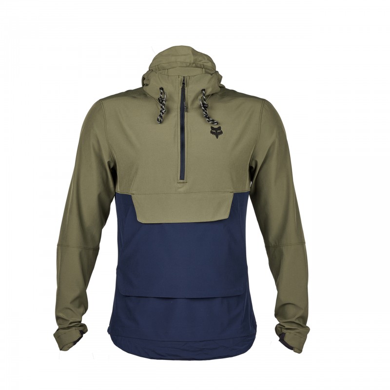 KURTKA PRZECIWDESZCZOWA FOX RANGER WIND PULLOVER OLIVE GREEN