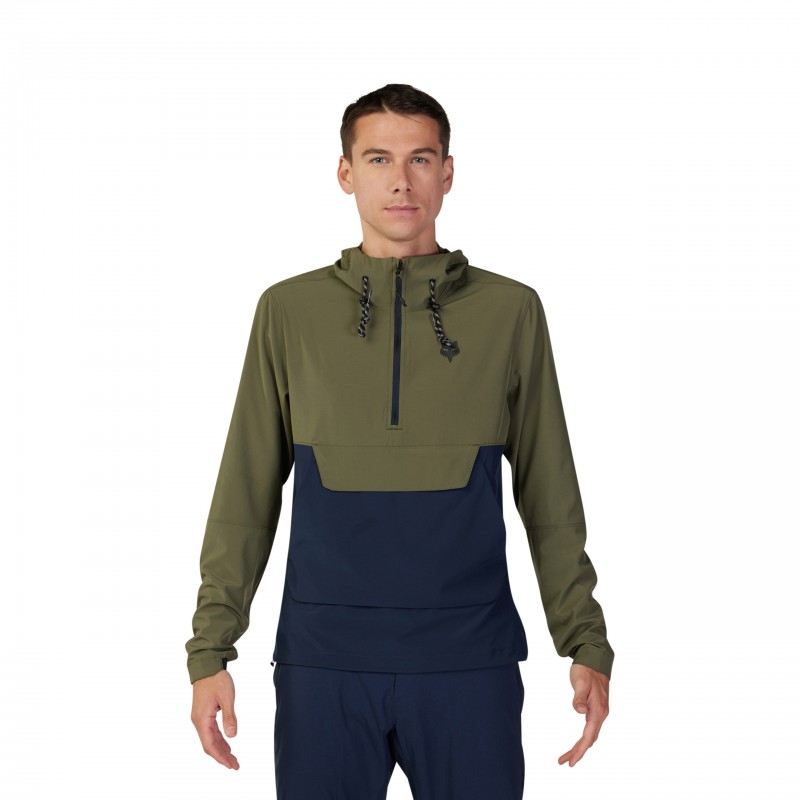 KURTKA PRZECIWDESZCZOWA FOX RANGER WIND PULLOVER OLIVE GREEN