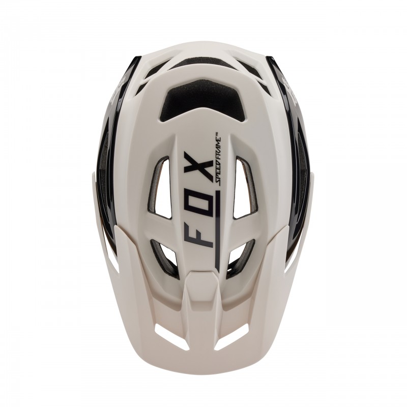 KASK ROWEROWY FOX SPEEDFRAME PRO BLOCKED VINTAGE WHITE