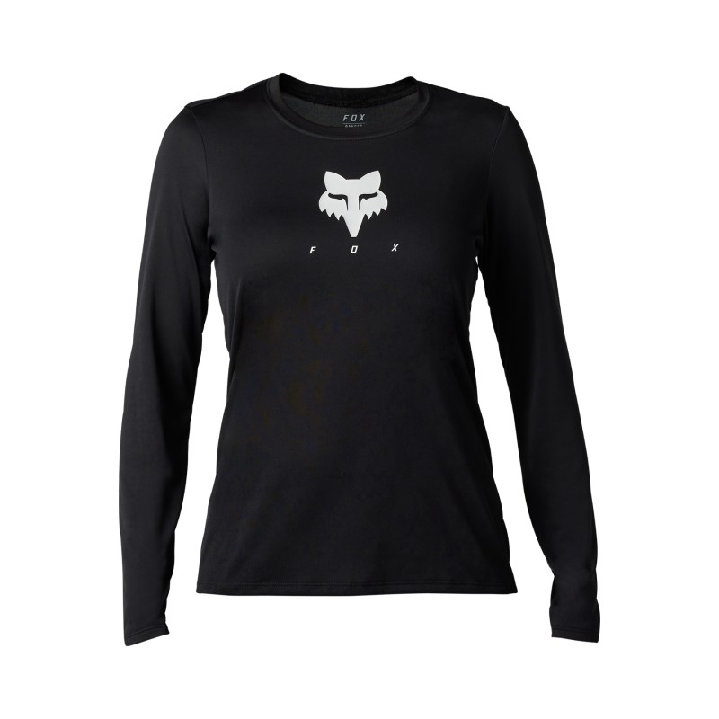 KOSZULKA ROWEROWA Z DŁUGIM RĘKAWEM FOX LADY RANGER TRU DRI BLACK