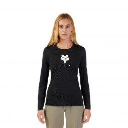 KOSZULKA ROWEROWA Z DŁUGIM RĘKAWEM FOX LADY RANGER TRU DRI BLACK
