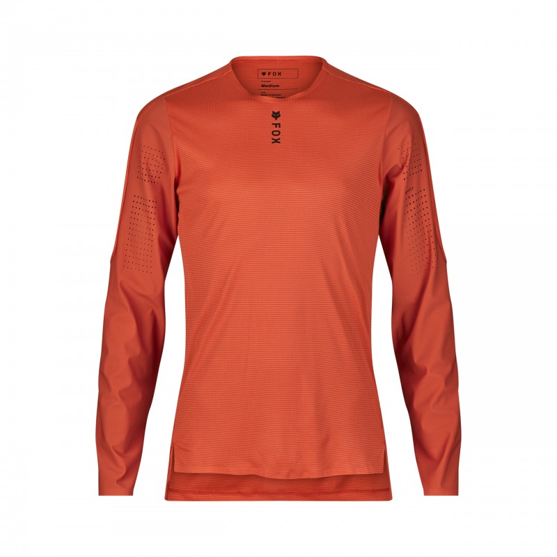 KOSZULKA ROWEROWA Z DŁUGIM RĘKAWEM FOX FLEXAIR PRO ATOMIC ORANGE