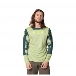 KOSZULKA ROWEROWA Z DŁUGIM RĘKAWEM FOX DEFEND TAUNT PALE GREEN