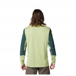 KOSZULKA ROWEROWA Z DŁUGIM RĘKAWEM FOX DEFEND TAUNT PALE GREEN
