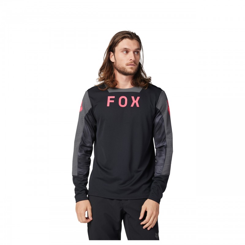 KOSZULKA ROWEROWA Z DŁUGIM RĘKAWEM FOX DEFEND TAUNT BLACK
