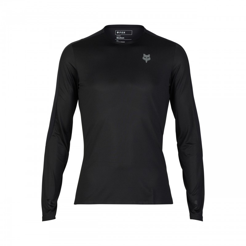 KOSZULKA ROWEROWA Z DŁUGIM RĘKAWEM FOX FLEXAIR ASCENT BLACK
