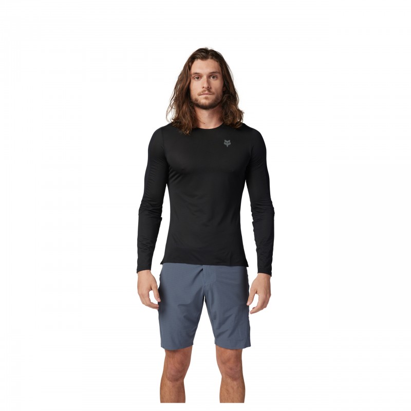 KOSZULKA ROWEROWA Z DŁUGIM RĘKAWEM FOX FLEXAIR ASCENT BLACK