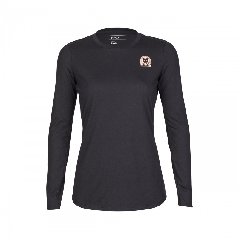 KOSZULKA ROWEROWA Z DŁUGIM RĘKAWEM FOX LADY RANGER DR BLACK