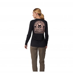 KOSZULKA ROWEROWA Z DŁUGIM RĘKAWEM FOX LADY RANGER DR BLACK