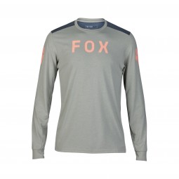KOSZULKA ROWEROWA Z DŁUGIM RĘKAWEM FOX RANGER DR AVIATION GREY VINTAGE