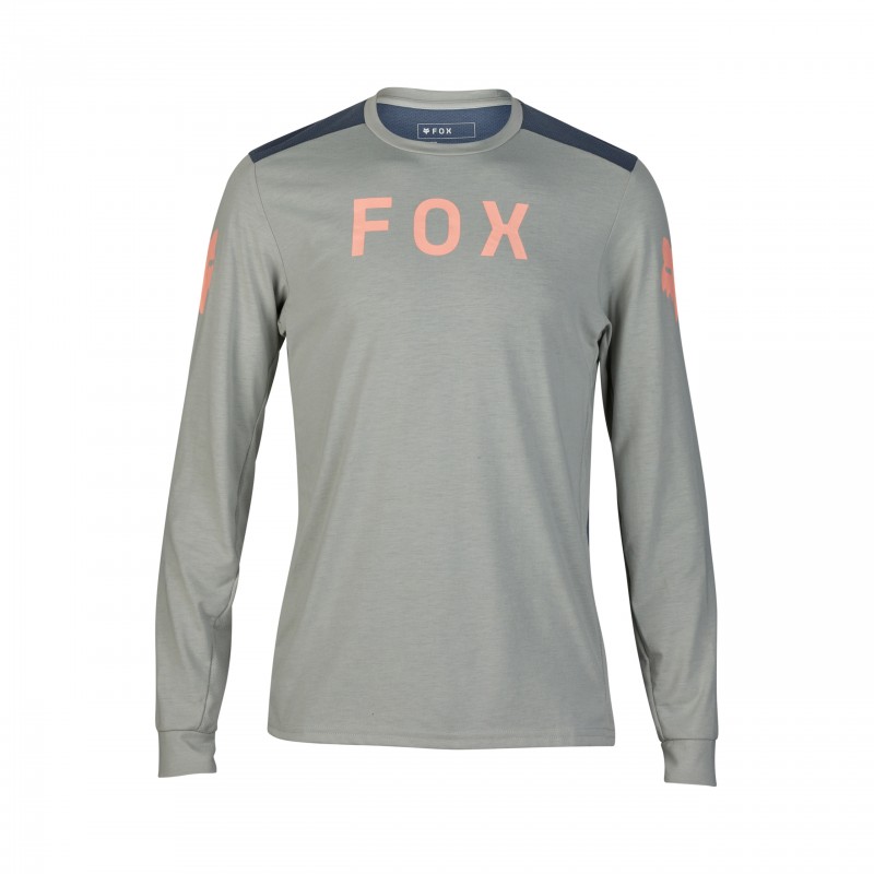 KOSZULKA ROWEROWA Z DŁUGIM RĘKAWEM FOX RANGER DR AVIATION GREY VINTAGE