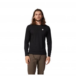 KOSZULKA ROWEROWA Z DŁUGIM RĘKAWEM FOX RANGER DR SHEPHERDS BLACK