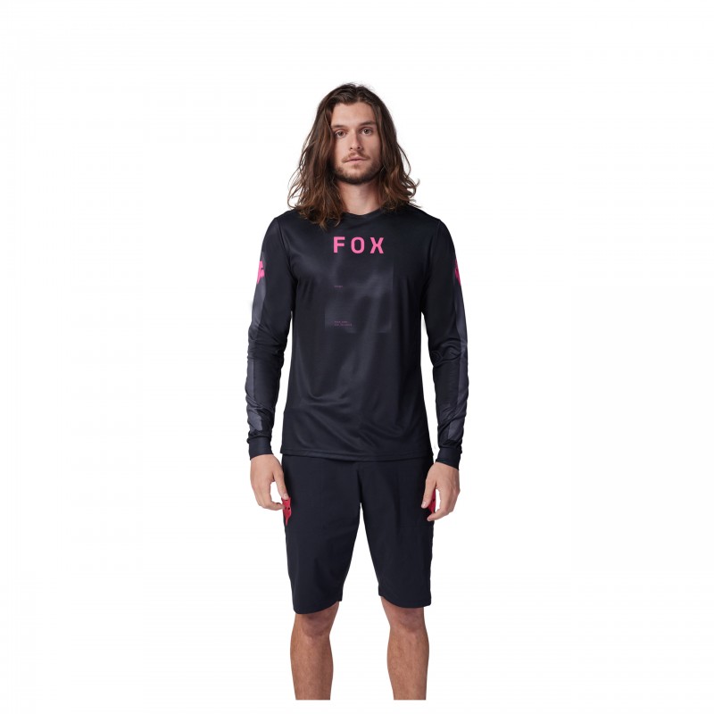 KOSZULKA ROWEROWA Z DŁUGIM RĘKAWEM FOX RANGER TAUNT BLK