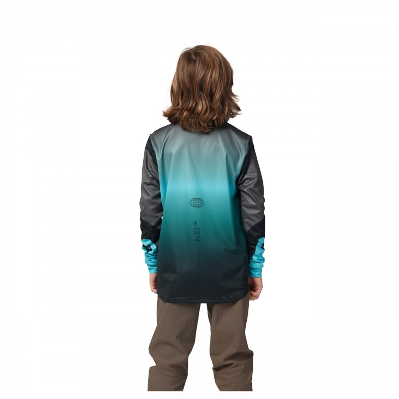 KOSZULKA ROWEROWA Z DŁUGIM RĘKAWEM FOX JUNIOR RANGER REVISE TEAL
