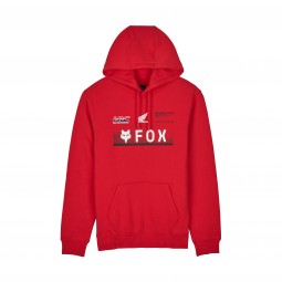 BLUZA Z KAPTUREM FOX X HONDA FLEECE FLAME RED