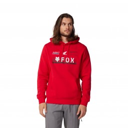 BLUZA Z KAPTUREM FOX X HONDA FLEECE FLAME RED