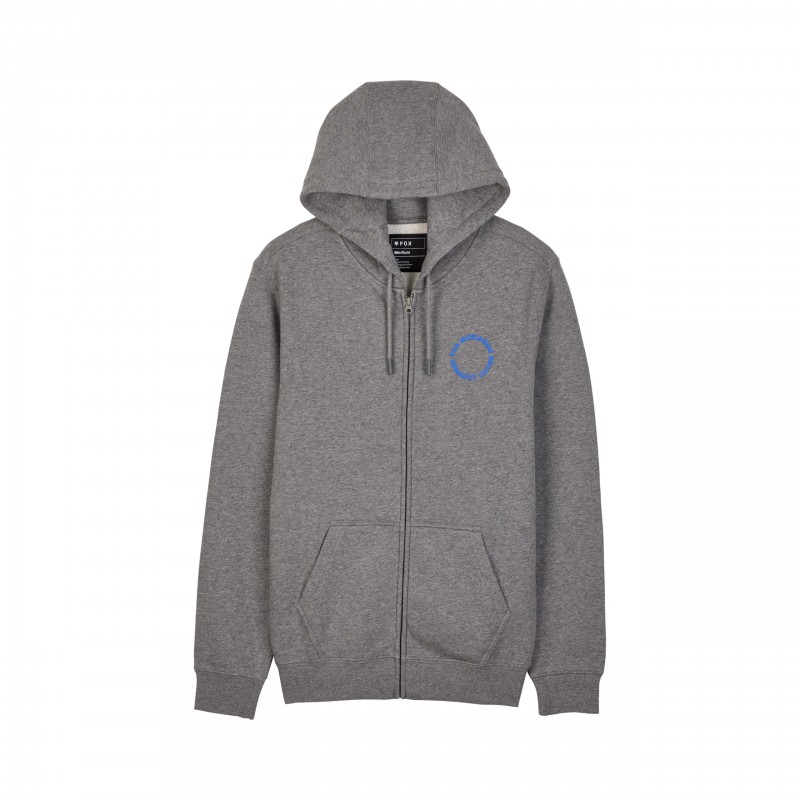 BLUZA Z KAPTUREM NEXT LEVEL FLEECE ZIP  HEATHER GRAPHITE