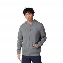 BLUZA Z KAPTUREM NEXT LEVEL FLEECE ZIP  HEATHER GRAPHITE