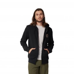 BLUZA Z KAPTUREM EXPLORATION FLEECE ZIP  BLACK