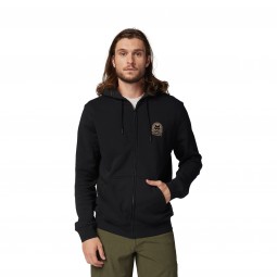 BLUZA Z KAPTUREM EXPLORATION FLEECE ZIP  BLACK