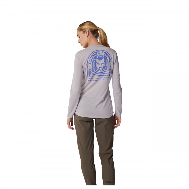 KOSZULKA ROWEROWA Z DŁUGIM RĘKAWEM FOX LADY RANGER DR GREY/LIGHT GREY
