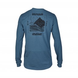 KOSZULKA ROWEROWA Z DŁUGIM RĘKAWEM FOX RANGER DR SHEPHERDS DARK VINTAGE
