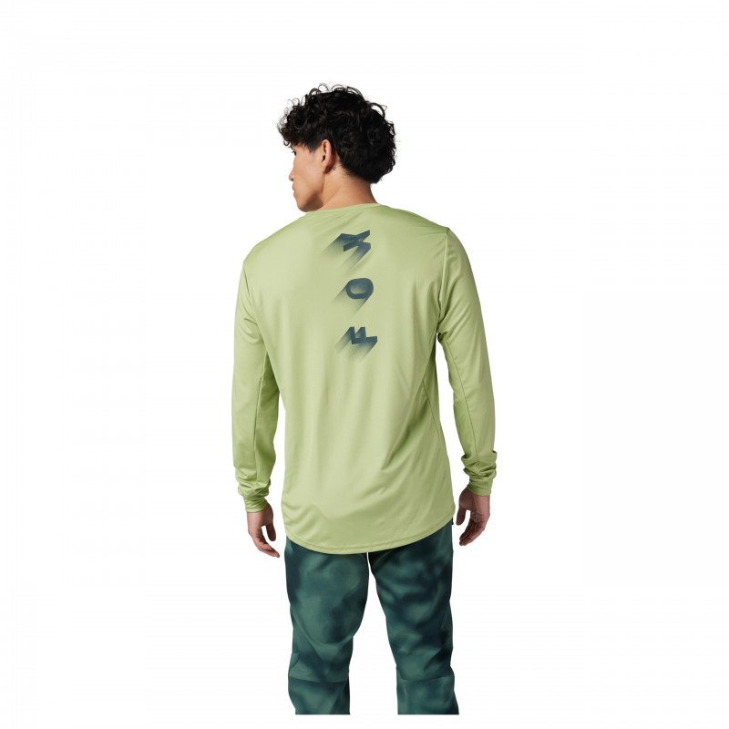 KOSZULKA ROWEROWA Z DŁUGIM RĘKAWEM FOX RANGER WAYFARING PALE GREEN