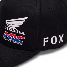 CZAPKA Z DASZKIEM FOX X HONDA FLEXFIT HAT BLACK