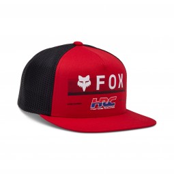 CZAPKA Z DASZKIEM FOX X HONDA SNAPBACK HAT FLAME RED