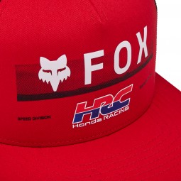 CZAPKA Z DASZKIEM FOX X HONDA SNAPBACK HAT FLAME RED