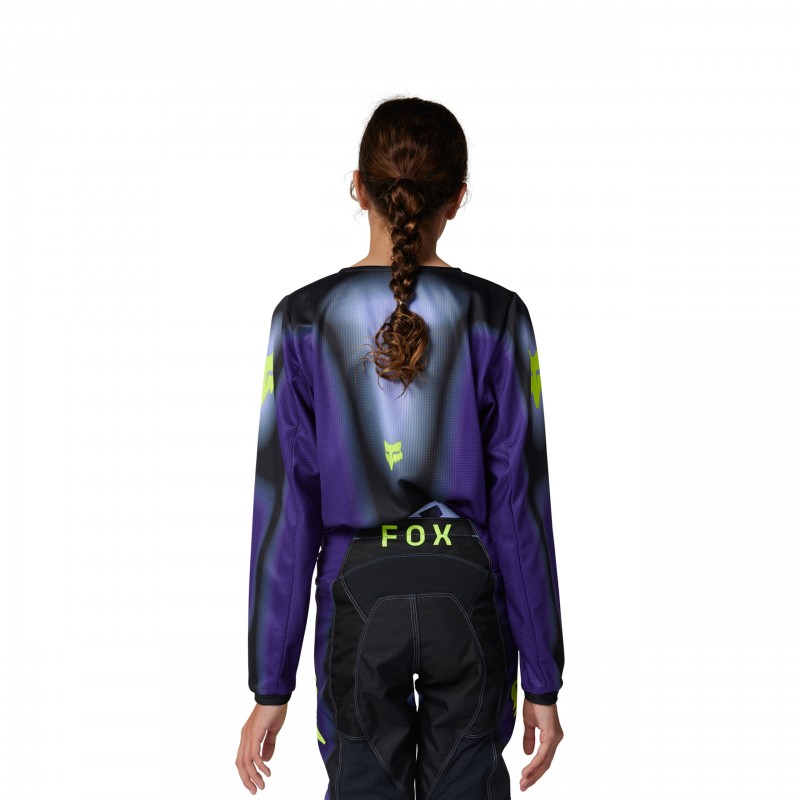 BLUZA FOX JUNIOR 180 INTERFERE JERSEY BLACK/BLUE