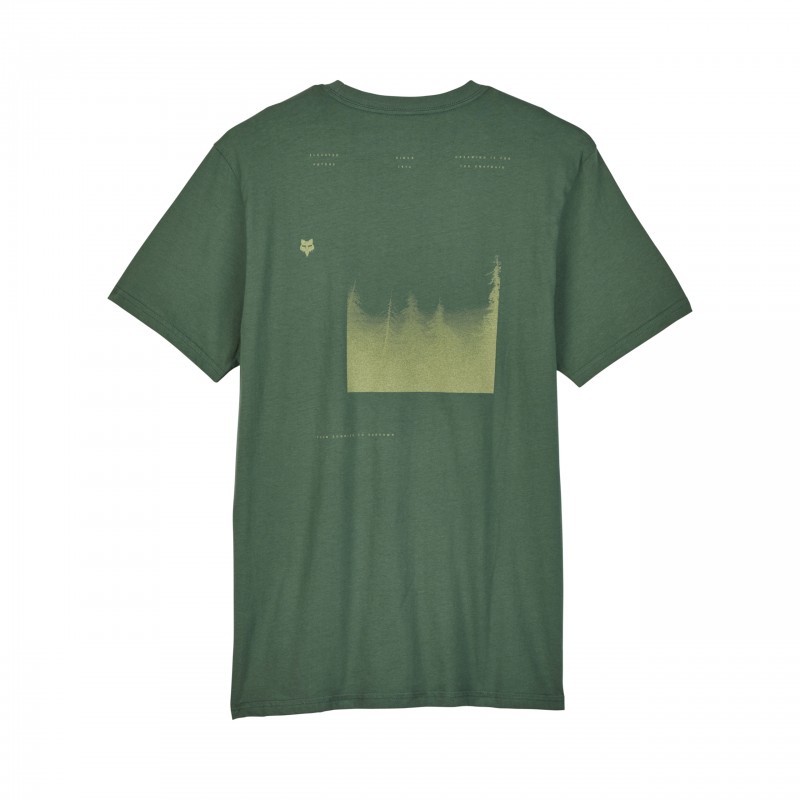 T-SHIRT FOX SIPPING PREM SS TEE HUNTER GREEN