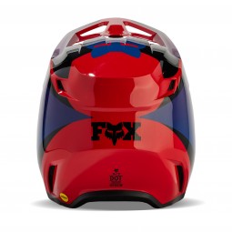 KASK FOX V1 STREAK FLUORESCENT RED