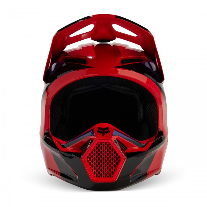 KASK FOX V1 STREAK FLUORESCENT RED