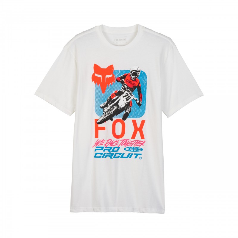 T-SHIRT FOX X PRO CIRCUIT PREM SS TEE OPTIC WHITE