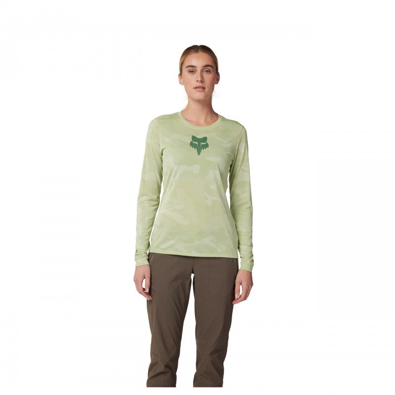 KOSZULKA ROWEROWA Z DŁUGIM RĘKAWEM FOX LADY RANGER TRU DRI CACTUS