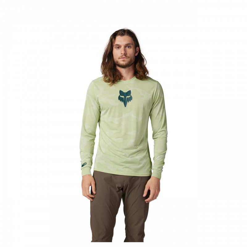 KOSZULKA ROWEROWA Z DŁUGIM RĘKAWEM FOX RANGER TRU DRI CACTUS