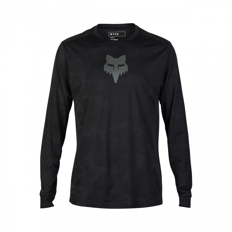 KOSZULKA ROWEROWA Z DŁUGIM RĘKAWEM FOX RANGER TRU DRI BLACK