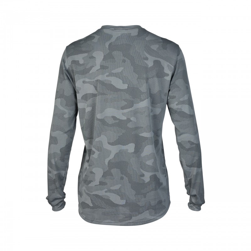 KOSZULKA ROWEROWA Z DŁUGIM RĘKAWEM FOX RANGER TRU DRI CLOUD GREY