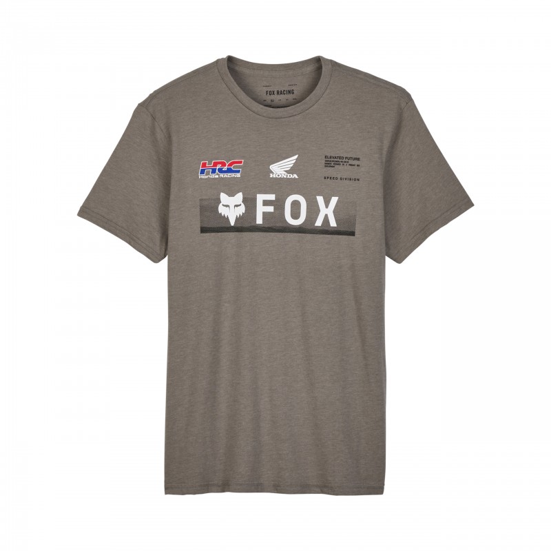 T-SHIRT FOX X HONDA PREM SS TEE HEATHER GRAPHITE