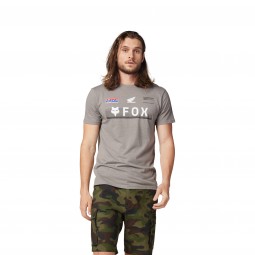 T-SHIRT FOX X HONDA PREM SS TEE HEATHER GRAPHITE