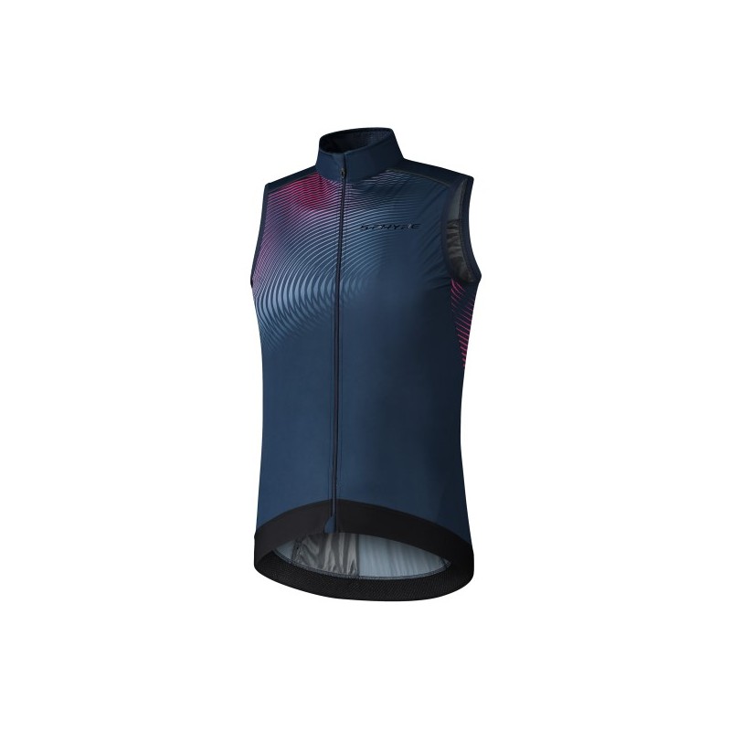 S-Phyre Wind Winter Vest Print Black/Red L