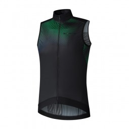 S-Phyre Wind Winter Vest Print Black/Green L