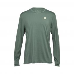 KOSZULKA ROWEROWA Z DŁUGIM RĘKAWEM FOX RANGER DR SHEPHERDS HUNTER GREEN
