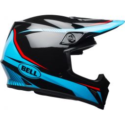 KASK BELL MX-9 MIPS TORCH BLACK/CYAN/RED