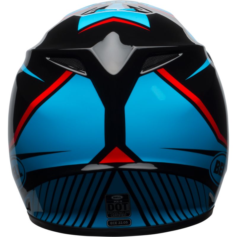 KASK BELL MX-9 MIPS TORCH BLACK/CYAN/RED