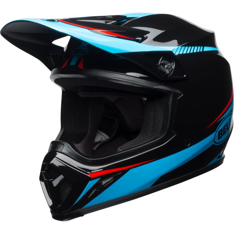 KASK BELL MX-9 MIPS TORCH BLACK/CYAN/RED