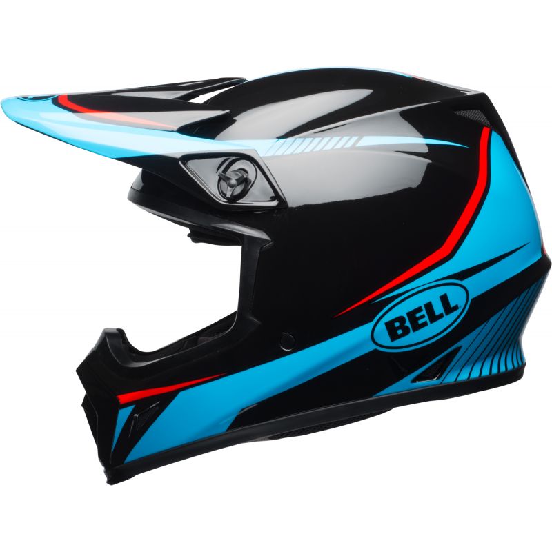 KASK BELL MX-9 MIPS TORCH BLACK/CYAN/RED