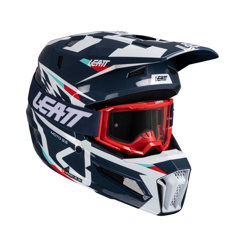 KASK Z GOGLAMI LEATT KIT MOTO 3.5 V25 BLUE (53-54CM)