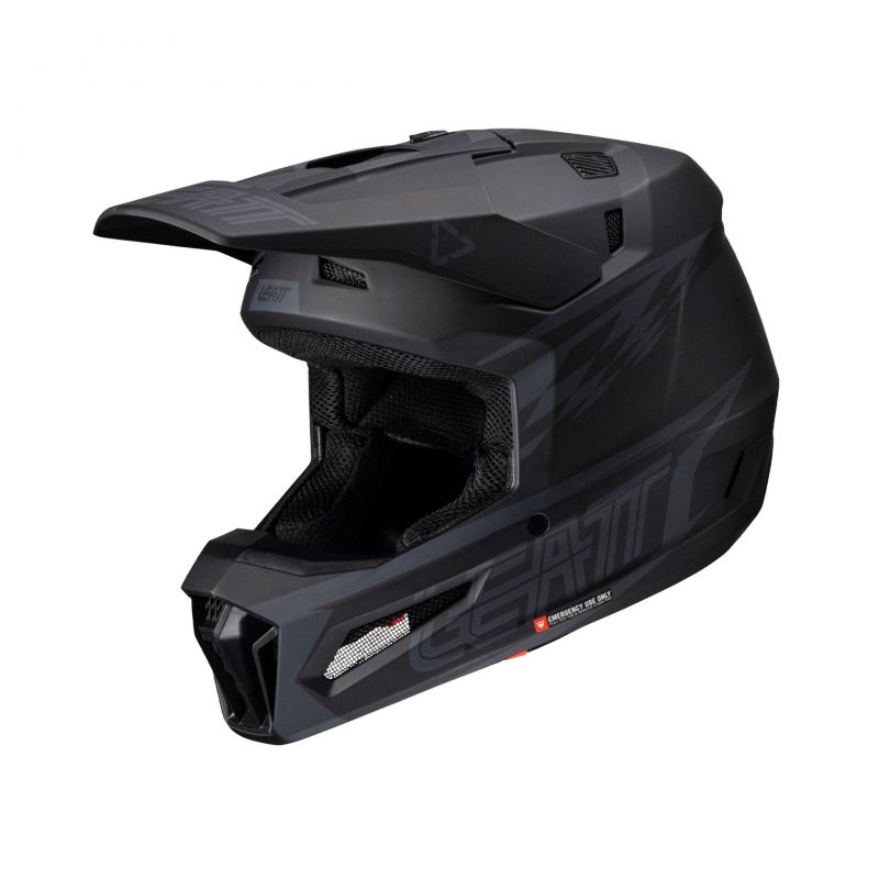 KASK Z GOGLAMI LEATT KIT MOTO 3.5 V25 STEALTH (53-54CM)